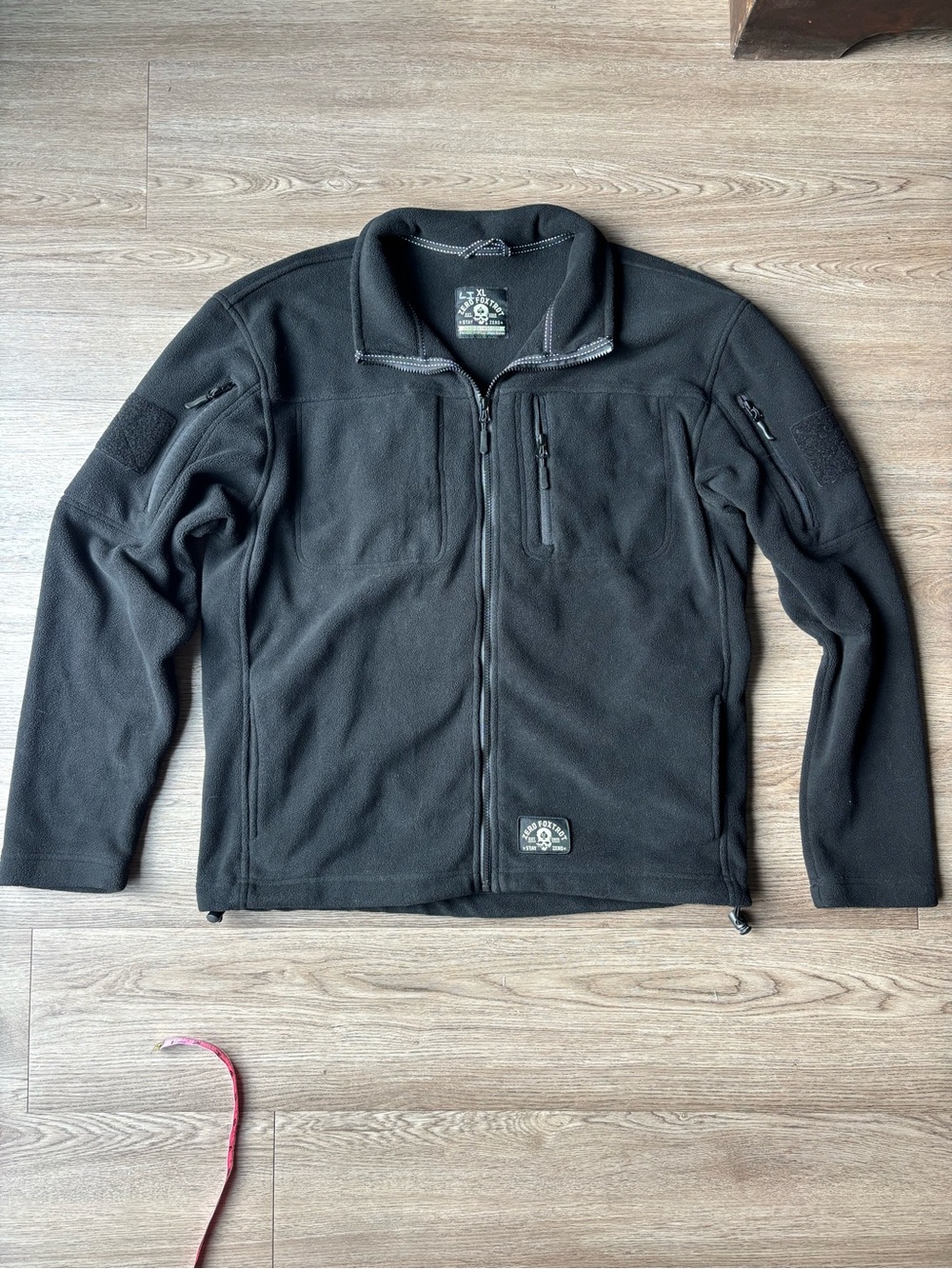 Zero Foxtrot Black Zippered Tactical Fleece Jacket